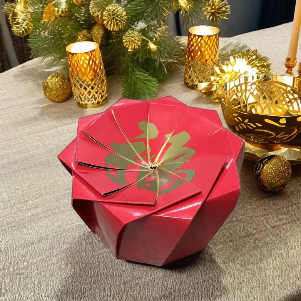 Одноразовый контейнер ebelee для переработанных пищевых продуктов быстрого приготовления еды с циклонным лотосом бумажная миска обеда Китайская красная коробка