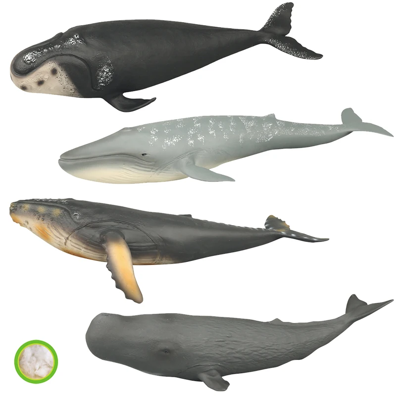 Высококачественная ПВХ пластиковая имитация детская игрушка белые акулы модели океана реалистичные киты морские животные мягкие игрушки