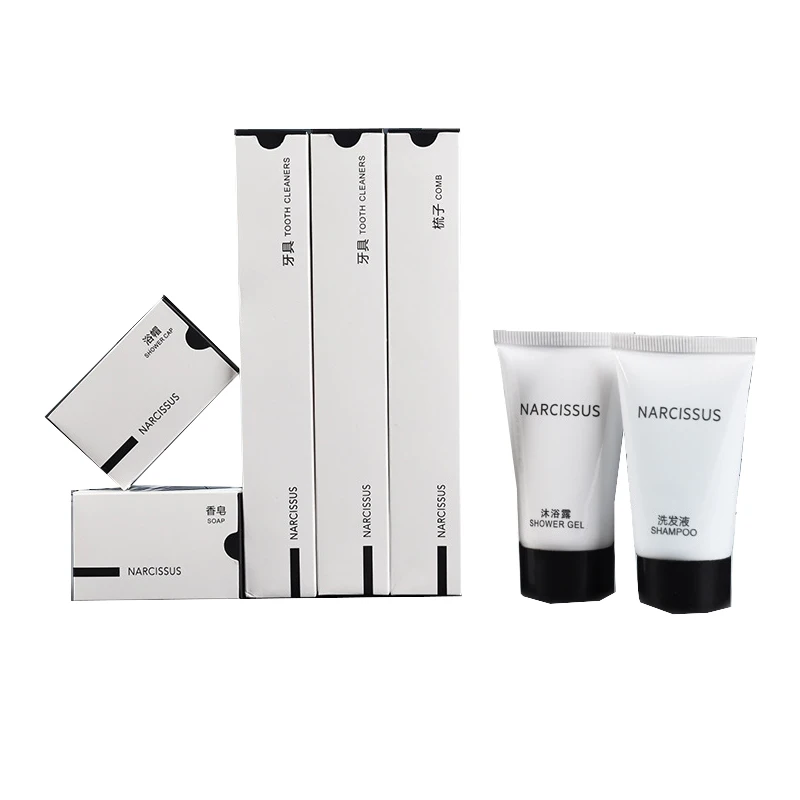Hotel Toiletries Wholesale 5 Star Hotel Accessories Set Custom Disposable Amenities Kit For Airline