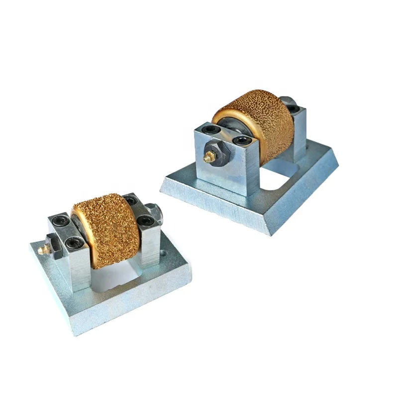 Vaccum Brazed Diamond Alloy Frankfurt Bush Hammer Roller For Marble Granite Concrete Sanding Bush Hammer Roller