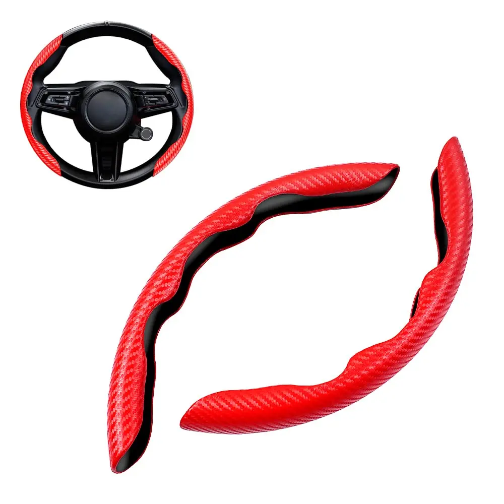 Car interior accessories 2023 Carbon Fiber Car Steering Wheel Cover Comfortable Sports anti -skid car steering wheel cover