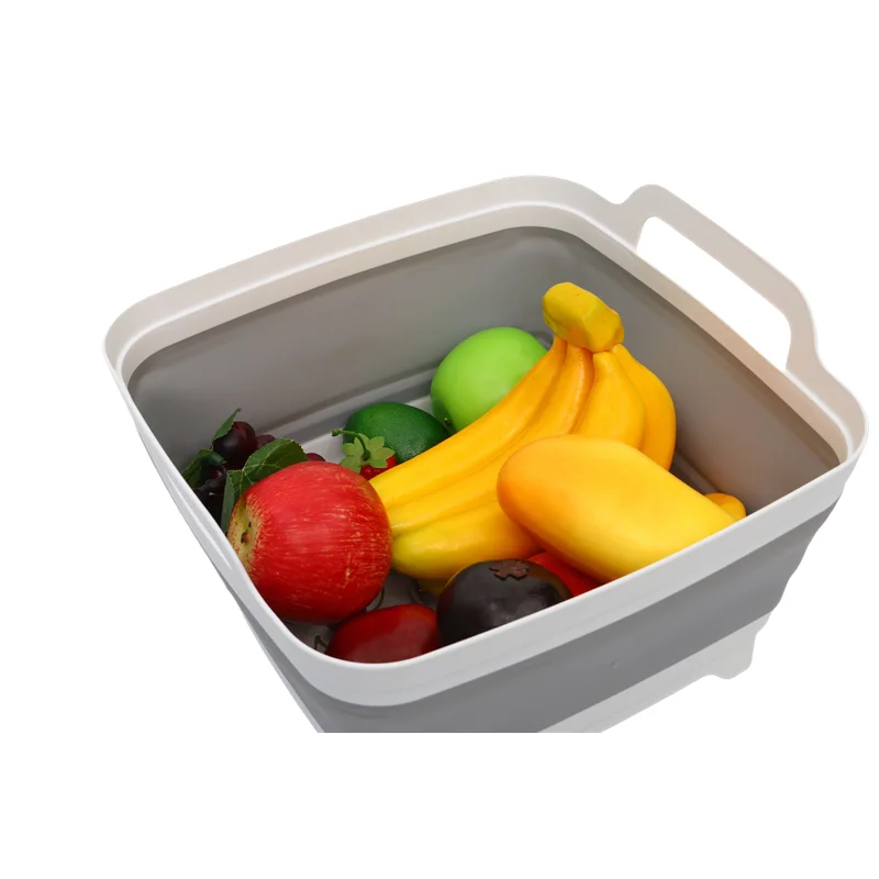 9L Food Storage and Drain Basket PP+TPR for Kitchen Sink Vegetable Washing/Drying Food Basin-Injection Technics