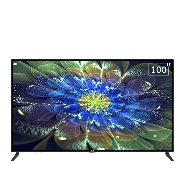 Television Smart 100 Inch 4K  Led Tv  For Hotel Flat Screen China Smart Android 4K-UHD LED TV Factory Cheap Smart Televisions
