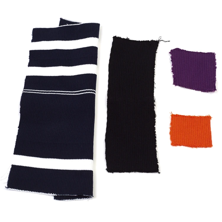 Garment Accessories Knit Rib Fabric Cuff Collar And Bottom Hem Ribbing Band For Clothing Apparel