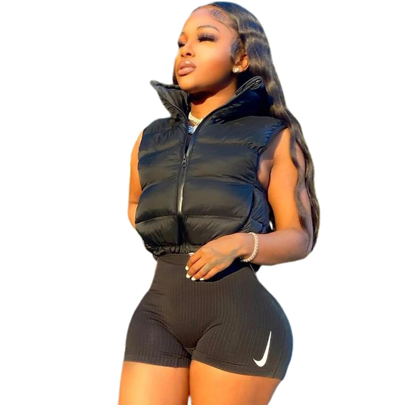 2021 New Arrival Women Skinny Fluffy Warm Fashionable Soild Crop Tops Tank Top