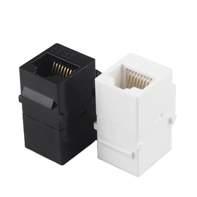 seto CAT6 network jack 180 degree Network RJ45 Keystone module Straight Couple Connector network jack