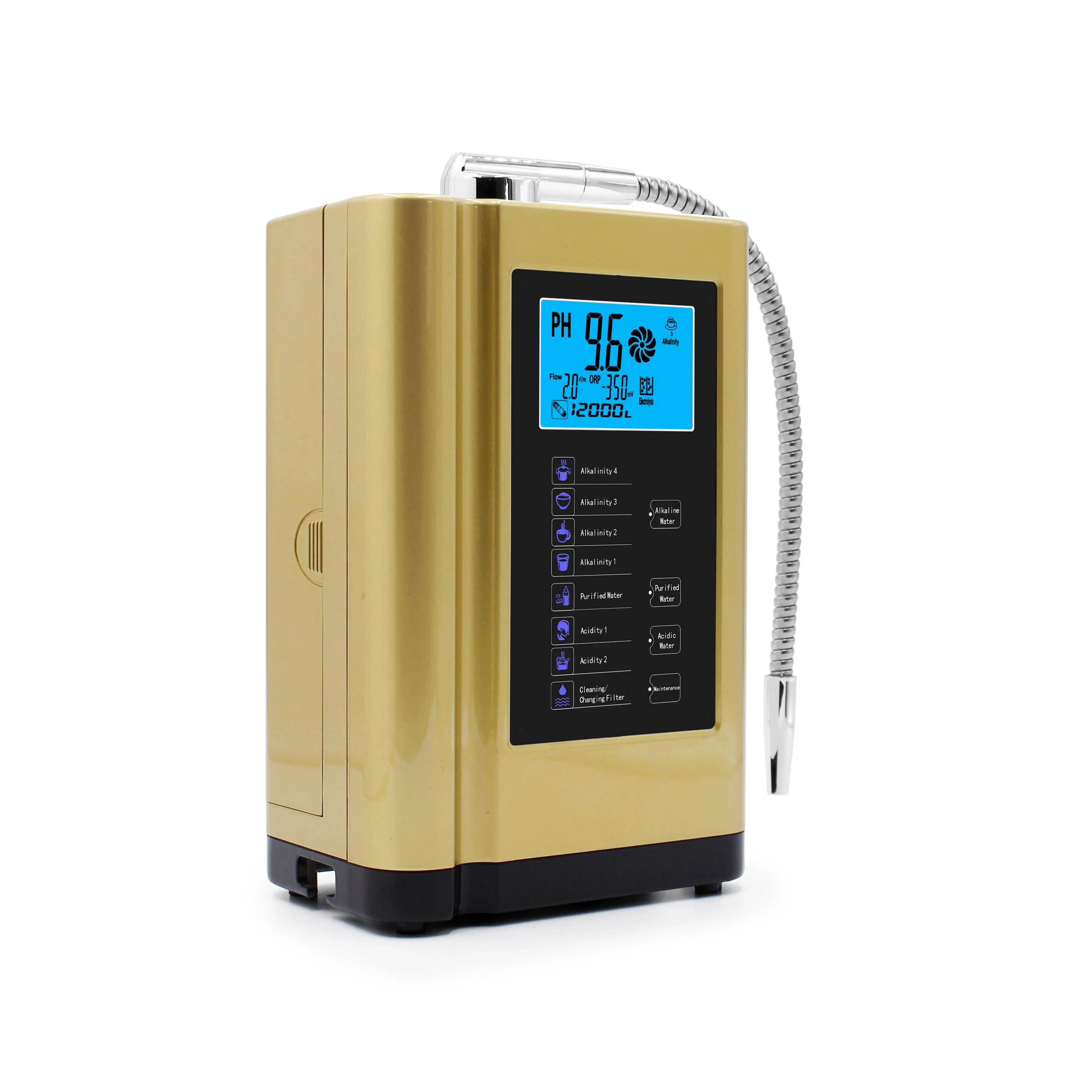 7 plates gold color EHM-729  Household Ph alkaline  Water Dispenser
