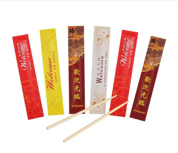 
Promotional toothpick bamboo toothpick brands toothpick with logo personalized paper package 