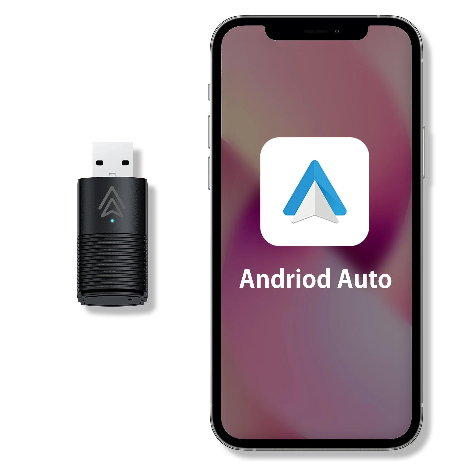 New Arrival Mini Portable Wireless Dongle Android Auto Convertor Wired Android Auto to Wireless for Cars