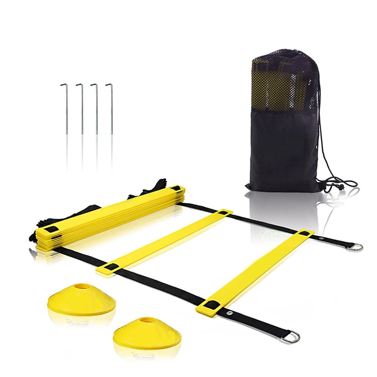 Football & Soccer Training Equipment Adjustable Agility Ladder Hurdles Set