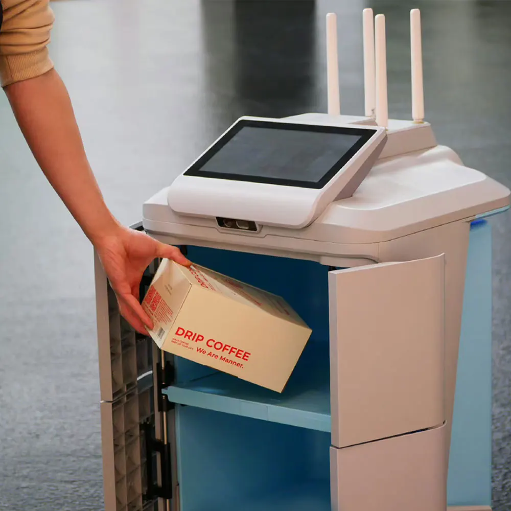 57L super large volume 30KG load 1-4-cell adjustable box Segway delivery robot