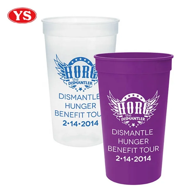 promotional orange plastic cup 650ml