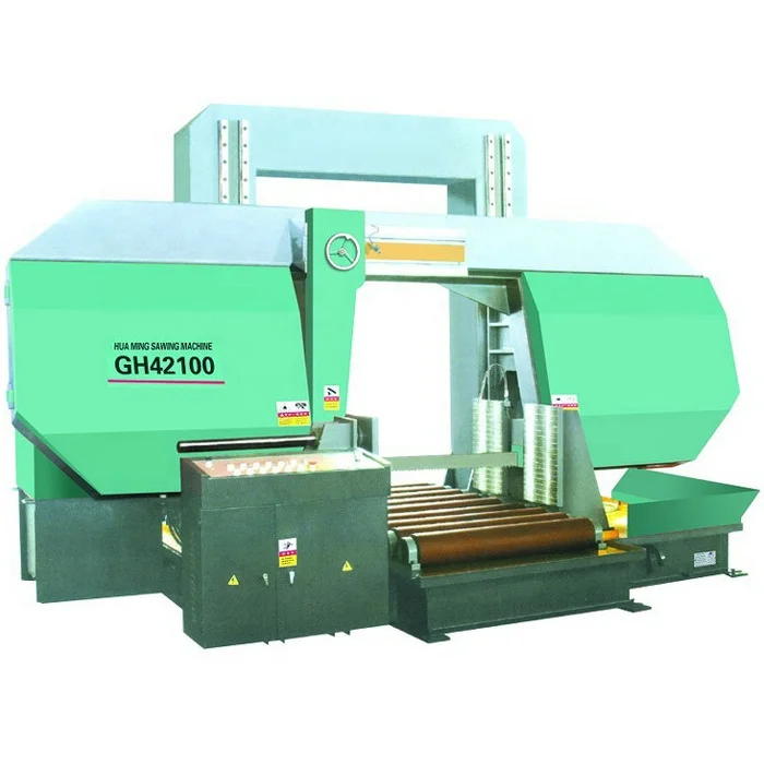 hydraulic clamping Double column metal cutting horizontal band saw machine