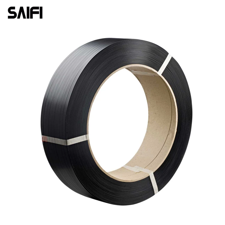 Manual tools use green embossed PET strap polyester pet strapping roll for brick pallet industry