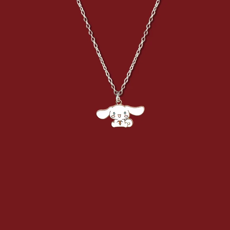 Fashion Jewelry Dainty Chain Anime Kuromi Series Custom Necklace for Women Zinc Alloy Silver Chain