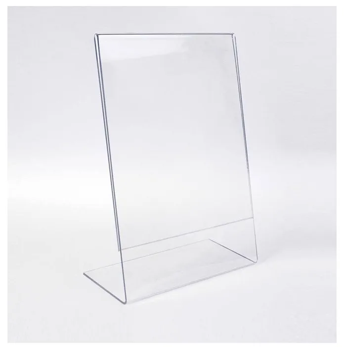 5x7 Slant Back Economy Acrylic Sign Holder Wholesale
