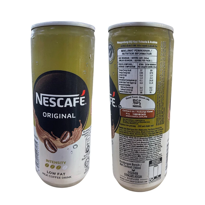 High Quality Medium-dark Roast 240ml Nes Cafe Can Original Signature Blend Coffee with Delicious Creaminess