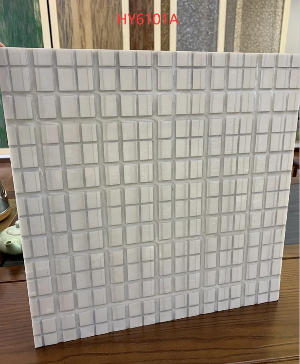 3D surface mosaic color artificial resin wood wall panel