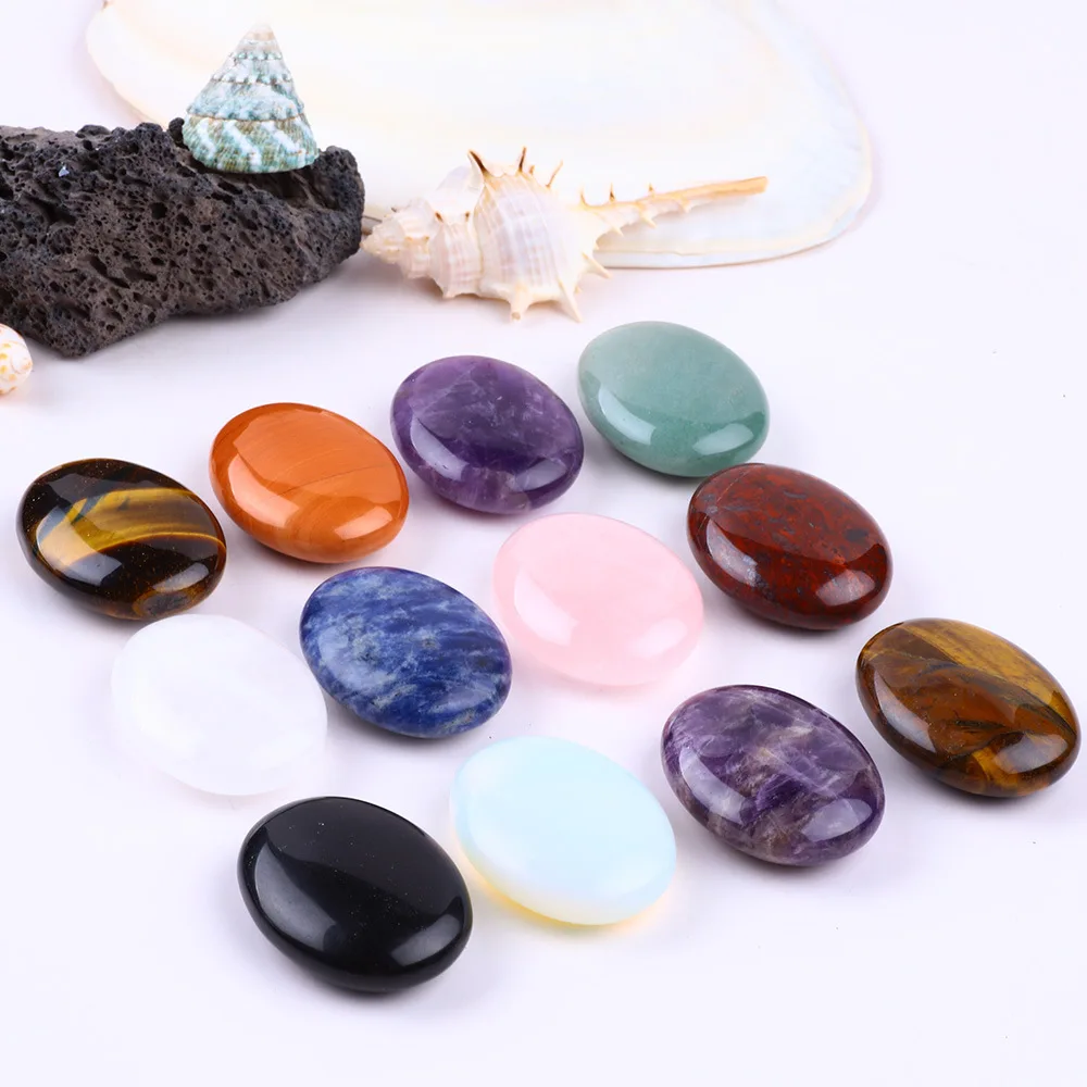 OEM ODM High Quality Energy massager stone Natural jade crystal agate for body health care custom logo Wholesale
