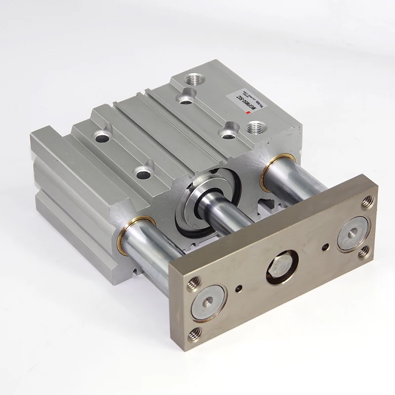 MGPM20-20Z MGPM20-75Z MGPM20-100Z Slide Bearing Double Action Compact Guide Rod Three Piston Pneumatic Cylinders