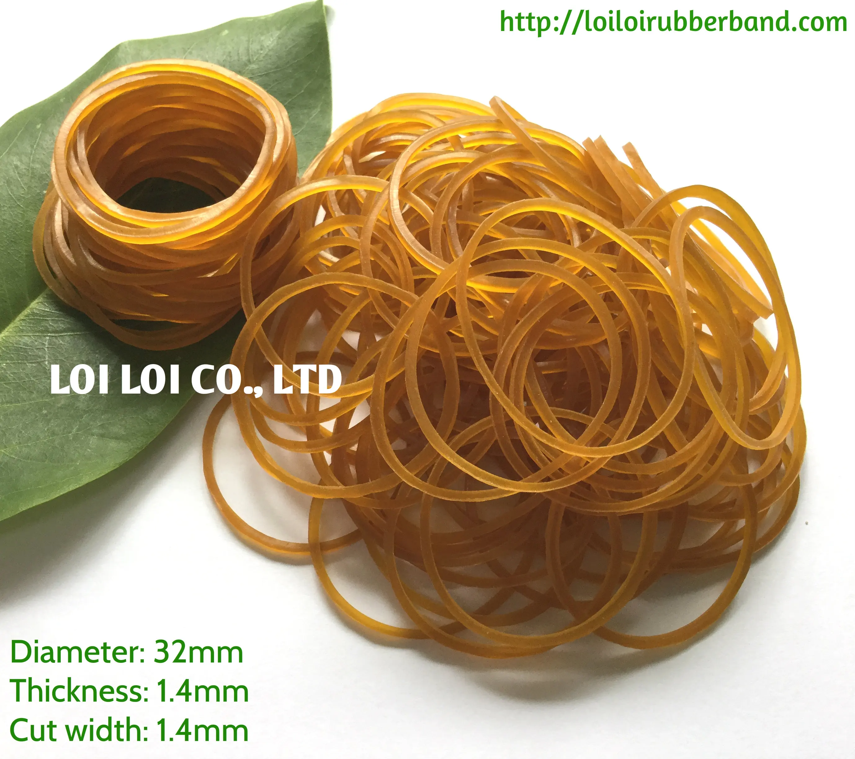 New Look Honey color Natural rubber band / Special Amber tone colour transparent rubber band Made in Vietnam Any size wide