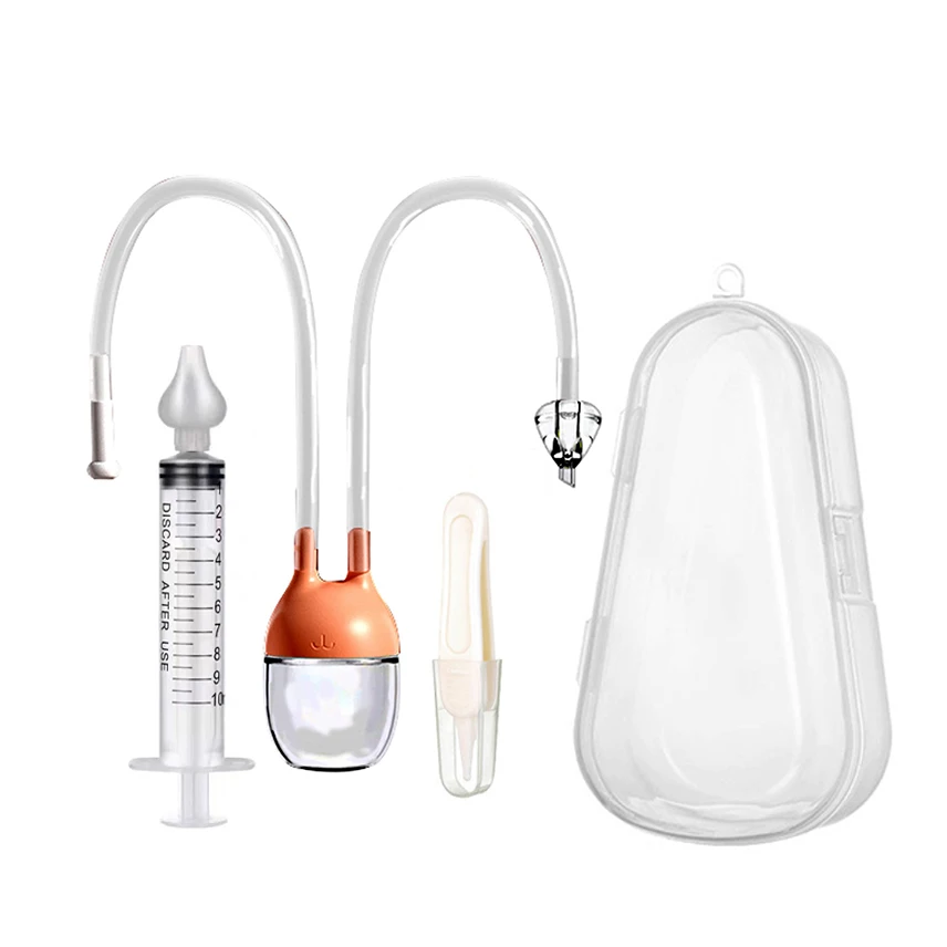 3 PCS Nose Cleaner Set Baby Vacuum Nasal Aspirator Booger Picker Suction For Baby