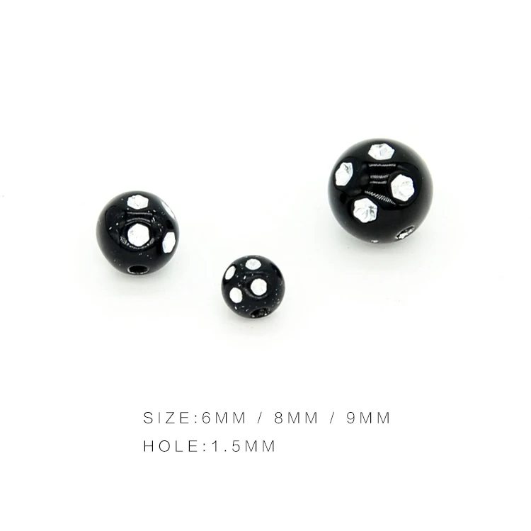 Wholesale 500g/bag solid color round loose Acrylic diamond beads straight hole bead plastic for DIY jewelry accessories