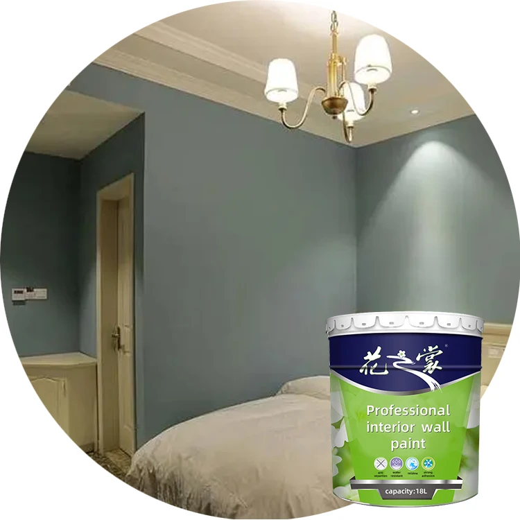 OEM ODM Colorful Interior Bedroom Wall Coating Net Smell Latex Emulsion Paint