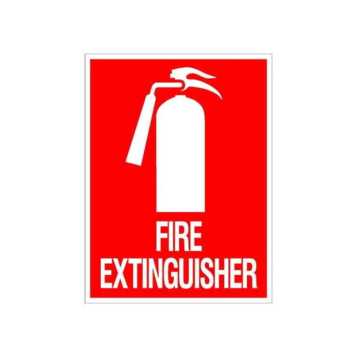 G  Safety Warning Emergency Notice Fire Extinguisher Sign