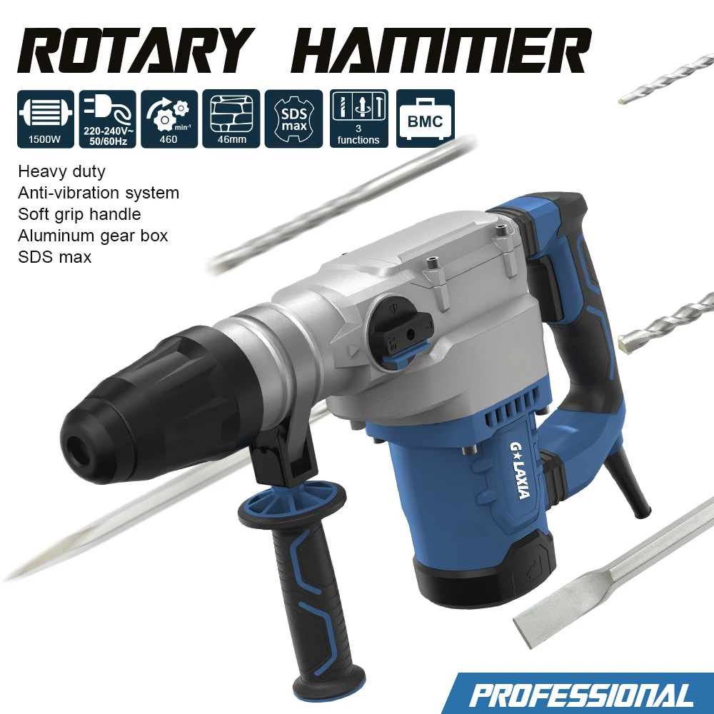 Galaxia 1500W professional Electric Rotary Hammer high quality for guarantee