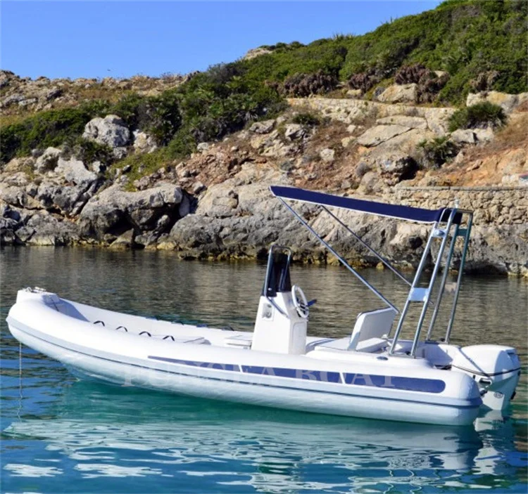 6 person hypalon us coast guard center console freshwater fishing inflatable rib boat 520 for sale