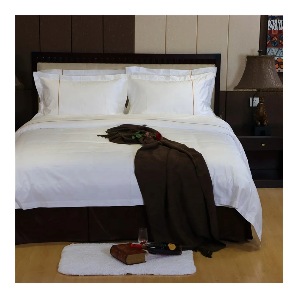 400 Thread Count Satin Luxury Hotel Quilt Cover Set Duvet Covers White Bedding Duvet Cover