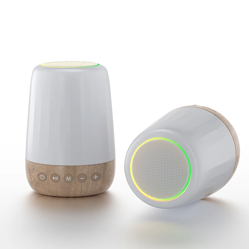Smart Touch Control Remote Control Night Light Bedside Lamp Wireless Portable Led RGB Light Music Mini Speaker For Iphone