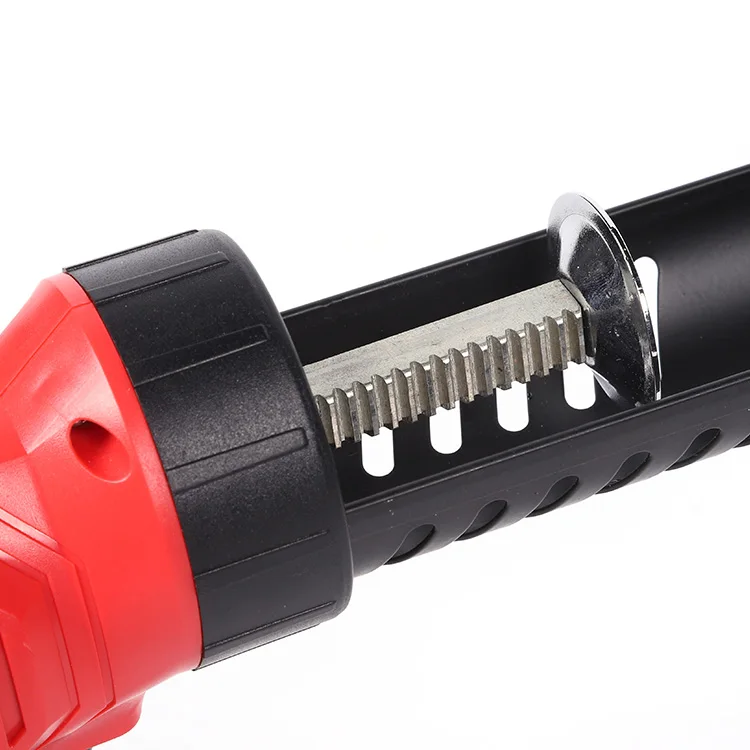 drip-reduction  dry battery powered  cordless  aluminum air sausage caulking gun