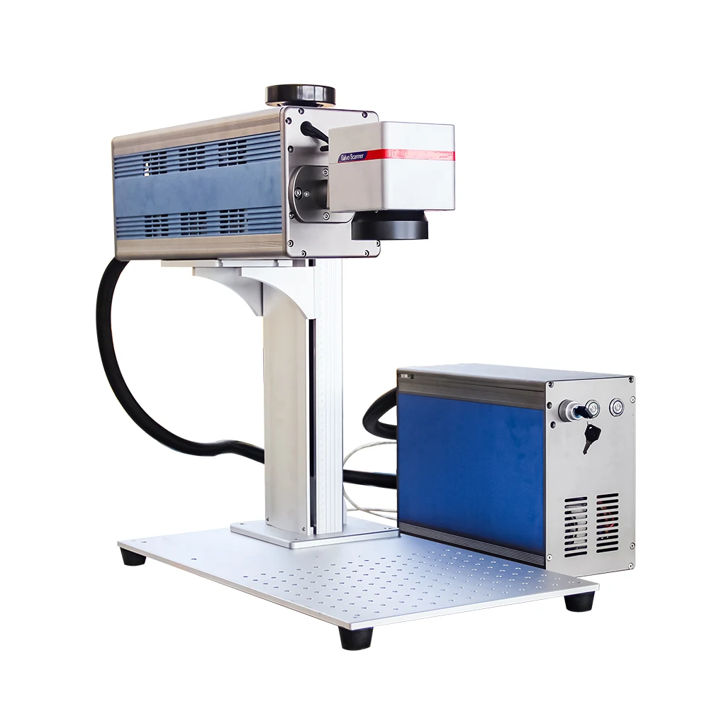 co2 laser marking machine 30w for passport logo serial number on plastic rubber wood and other nonmetal material