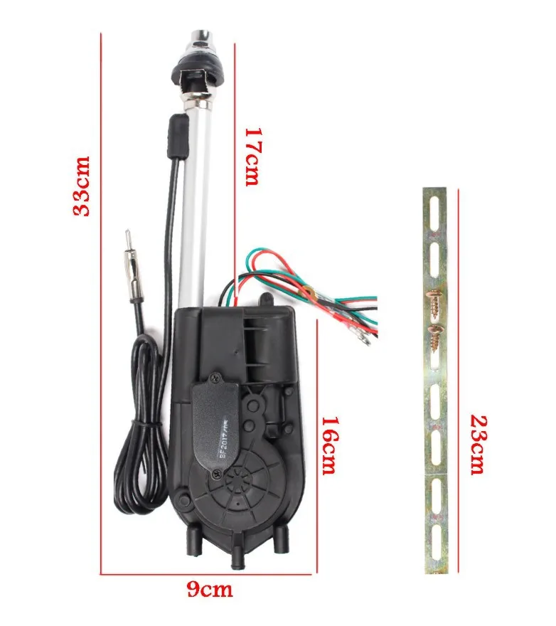 universal Type Auto Car Power Electric Aerial Automatic Antenna Mast AM FM Radio