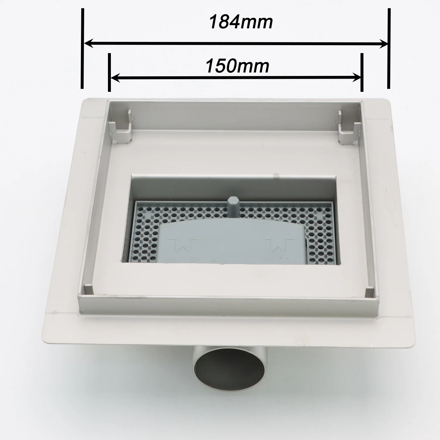 New Design Wholesale Shower Floor Drain 304 Stainless Steel Square Toilet Bathroom with Siphon