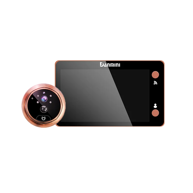 S31 wireless 4.3inch HD display PIR tuya digital door eye home wifi camera door bell doorbell peephole camera for house