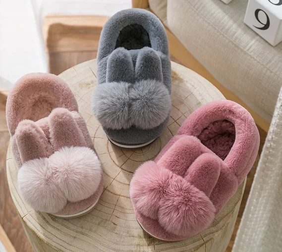 2021 whole sales  fashionable   soft cozy anti skid cheap  cute  fluffy  cartoon animal plush  indoor  Slippers For Women adults