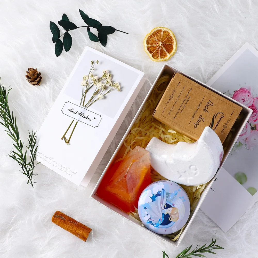 Home Scented Aromatherapy Strongly Fragrance Moon Rainbow Bath Bomb Rock Soap Soy Wax Portable Travel Tin Jar Candle Women Gift