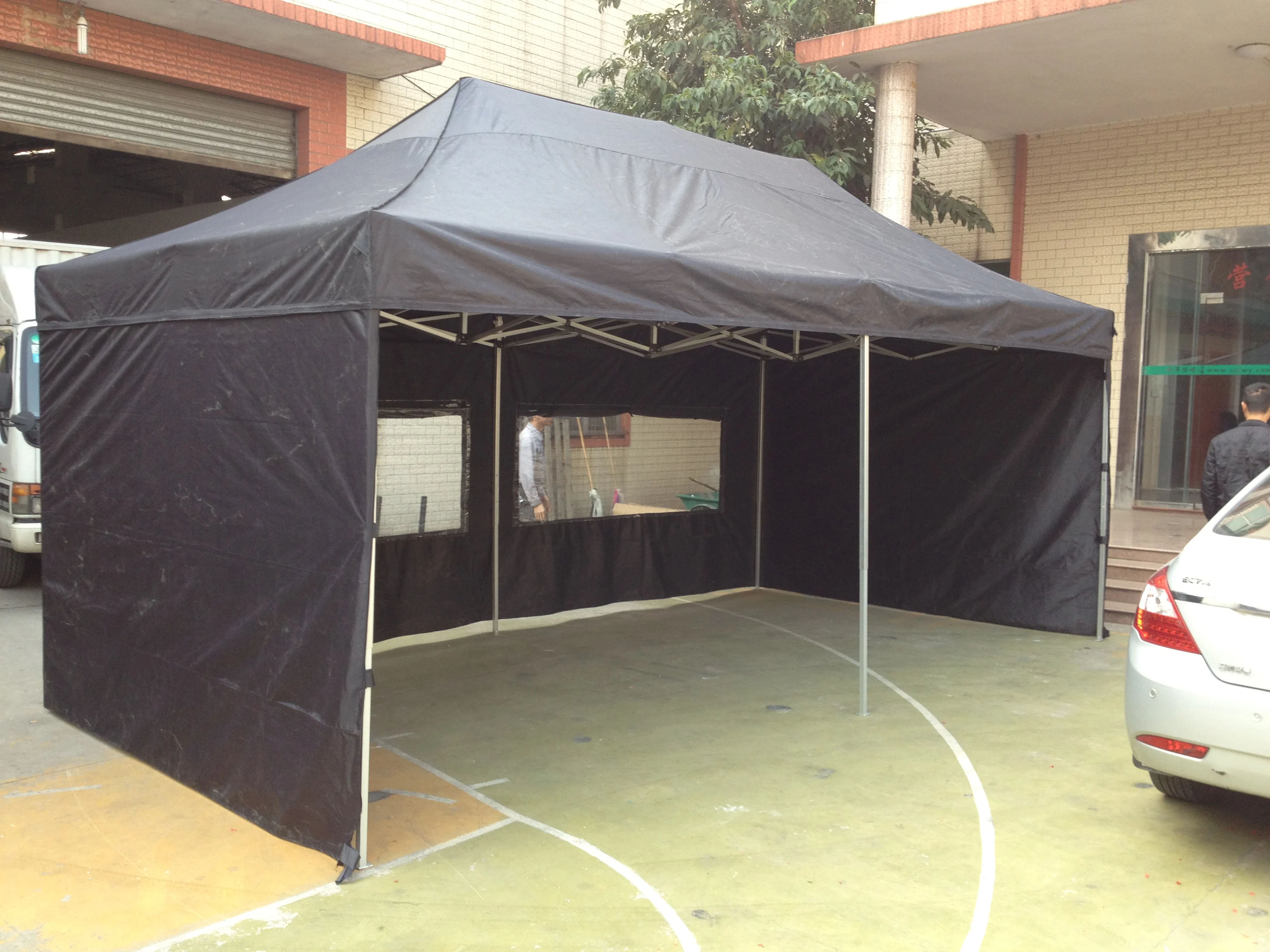 Trade show/advertising/promotion cheap price pop up steel folding tent