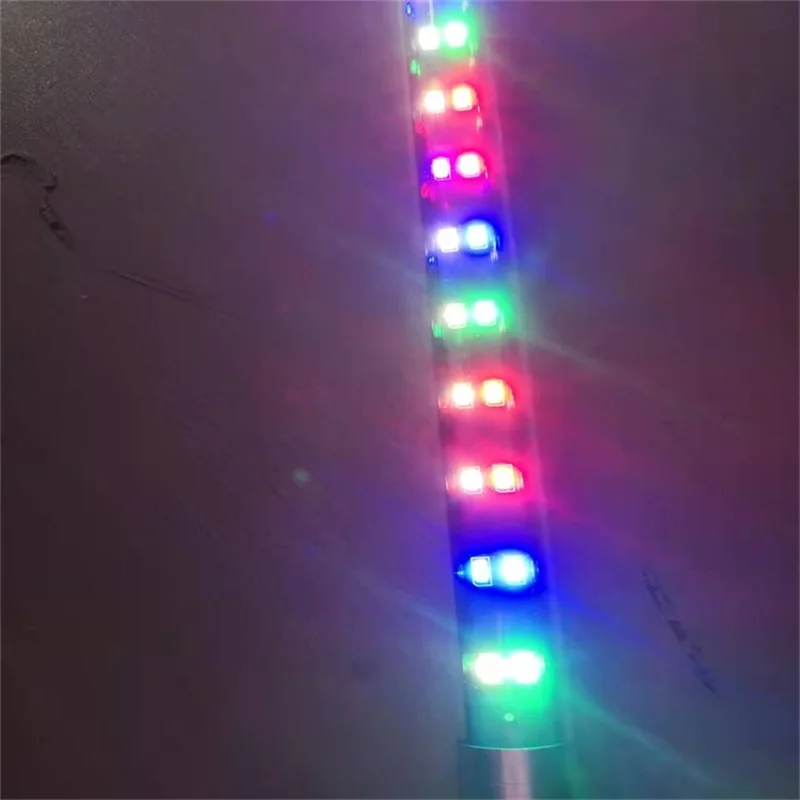ZAOHETIAN Remote control wide angle three rows of bead glass tube fish tank lights