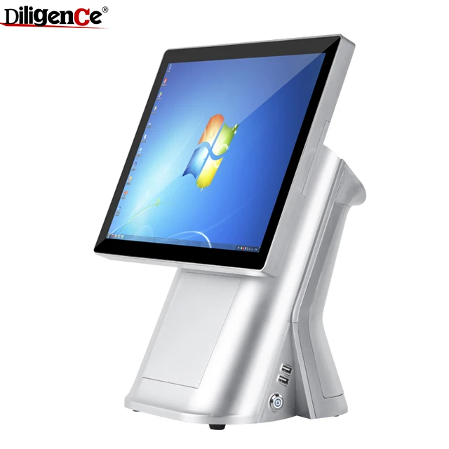 15 inch 15.6 inch Desktop Android Win7 True Flat Touch Screen All In One Cash Register/POS Terminal/POS System For Shop