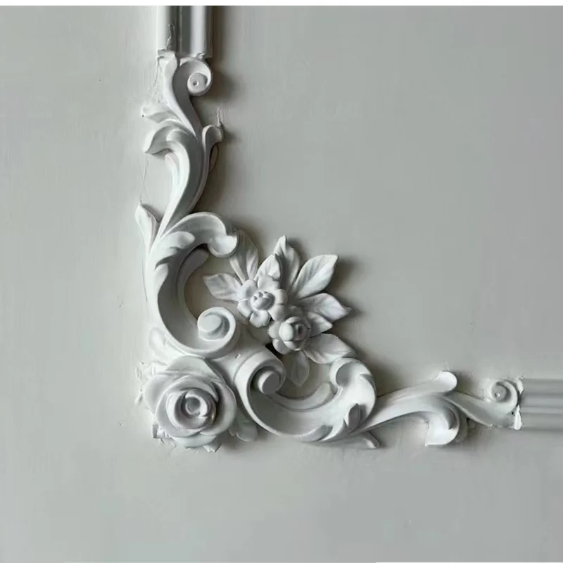 Contemporary European Style 3D Ceiling Molding Cornice Waterproof Polyurethane Design Eco-Friendly for Interior Decoration