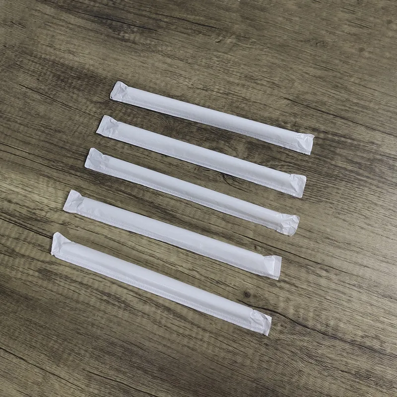 Amazon hot sells 100% Biodegradable Eco-friendly PLA Straw For Drinking Juice bubble tea