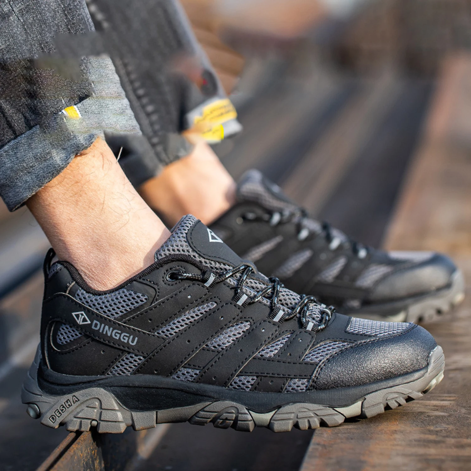 Steel Oil Resistant Shoes Work Safety Electrical Shock Proof Safety Shoes For Construction Men