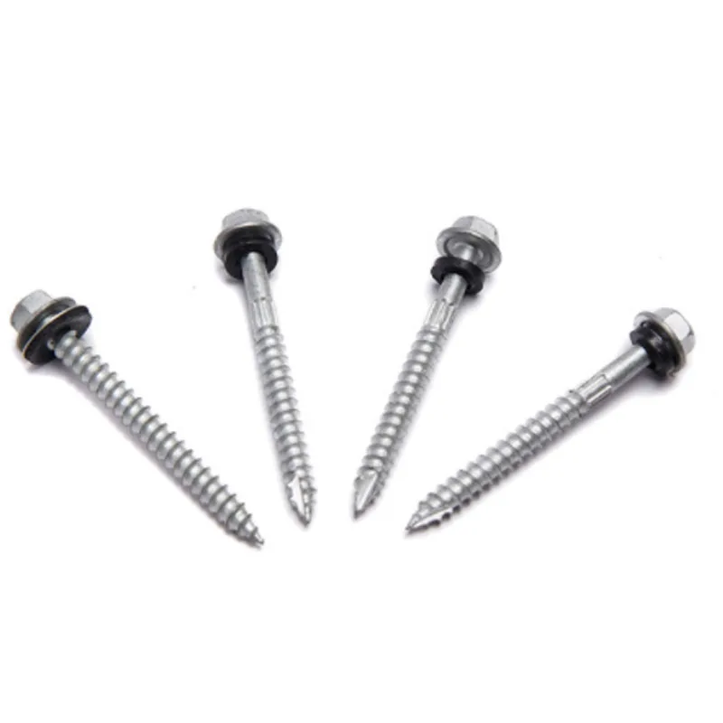 Washer Head Drilling Hexagon Socket Cap Self Tapping Screw Hex Type-17 Hex Washer Flange Head Epdm Washer Self Tapping Screw