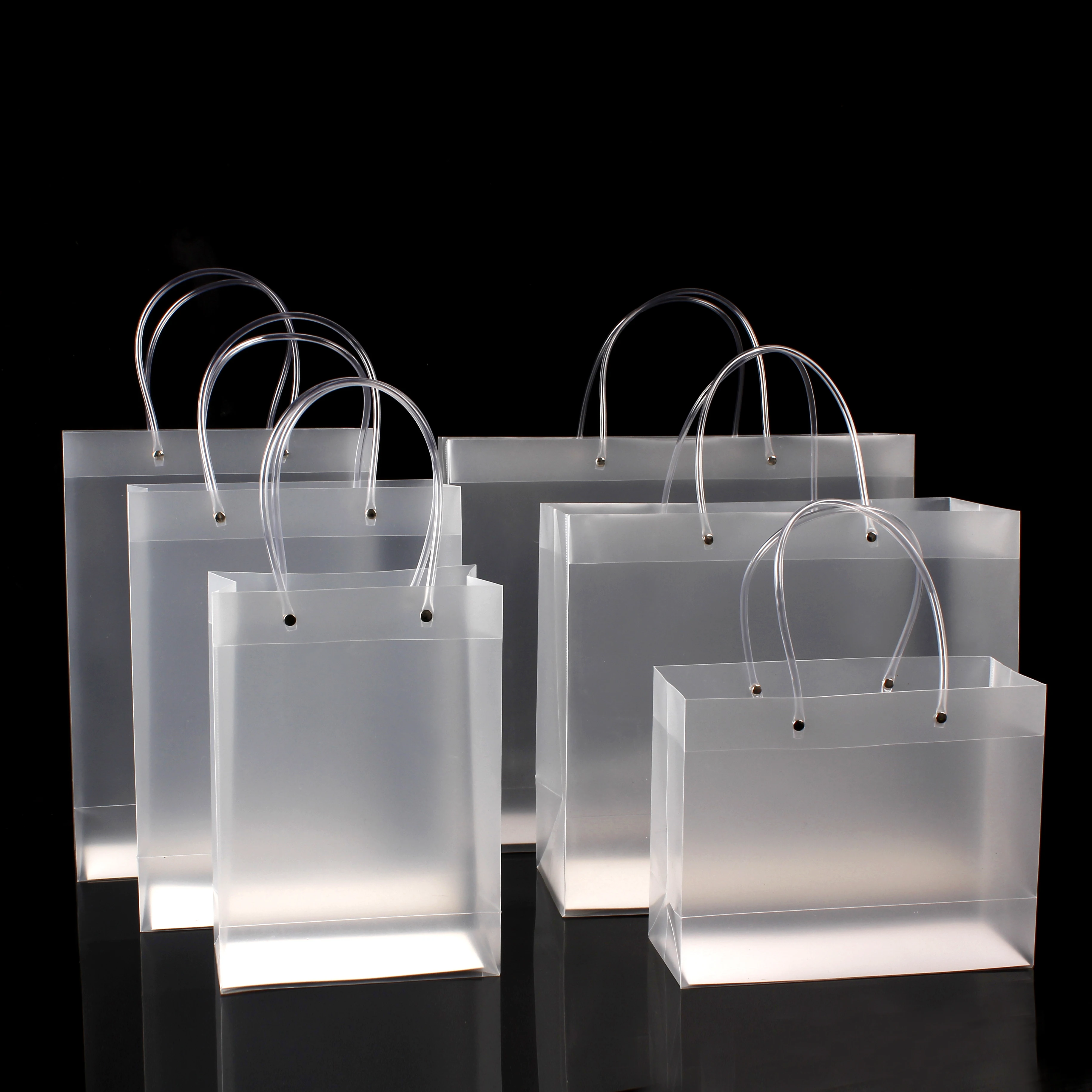 Attractive price new type clear custom pp bag tote pp plastic bags 2021