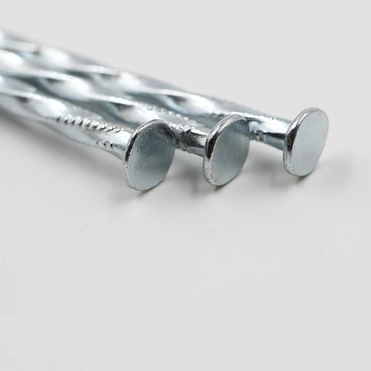 flat head twit shank nails/spike/electrical :galvanzied twist shank  nails in tianjin
