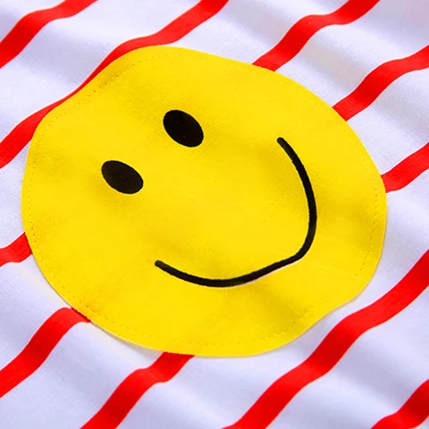 Latest Boys and Girls Long Sleeve T-shirt Round Collar Kids Striped T Shirt